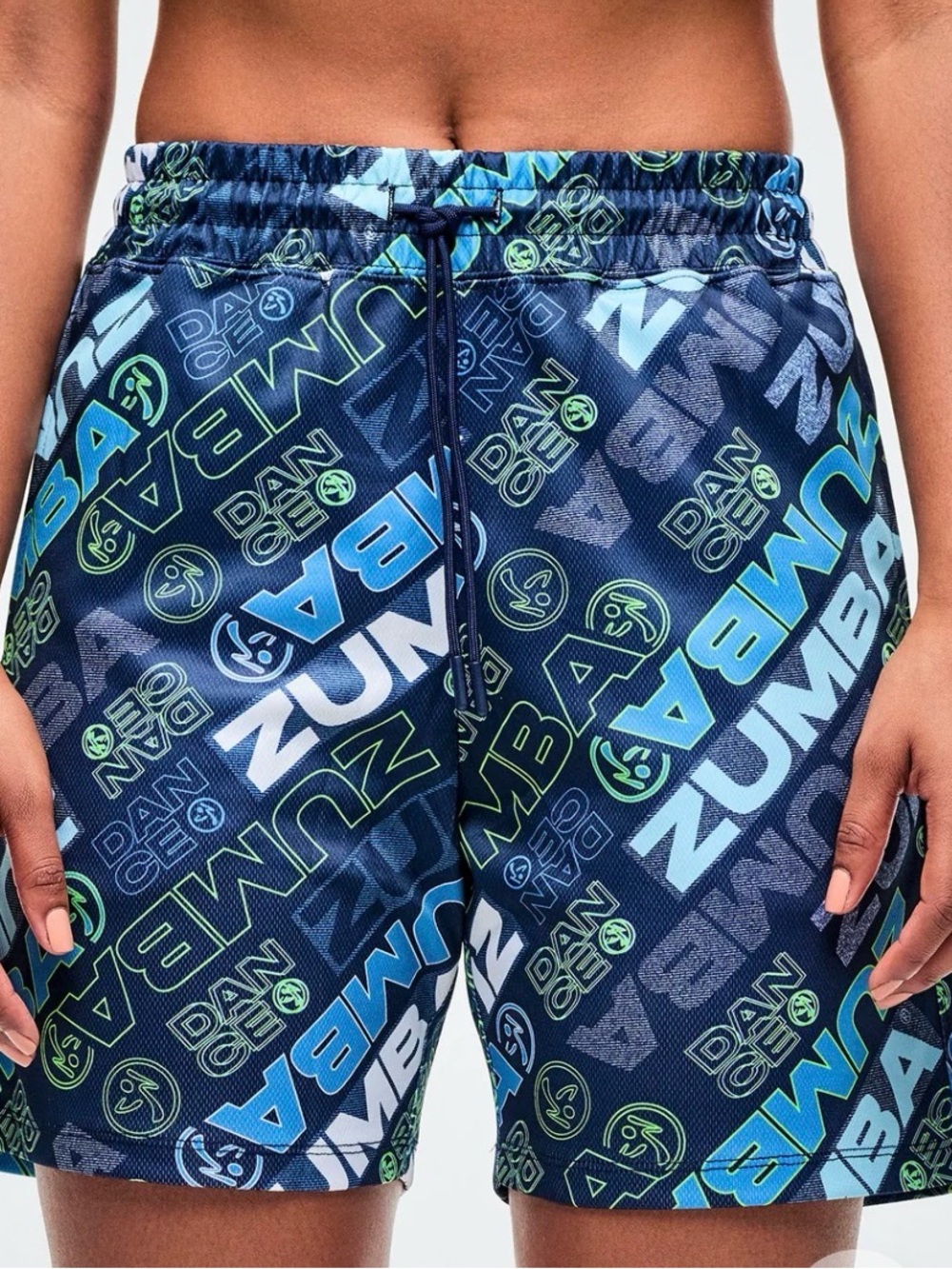 Zumba Jean Jamz Mesh Shorts - SIZE SMALL